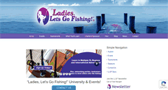 Desktop Screenshot of ladiesletsgofishing.com